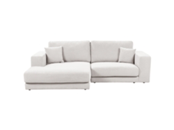 Sofá esquinero BELIANI Lofoten de Poliéster Blanco 250x190x86