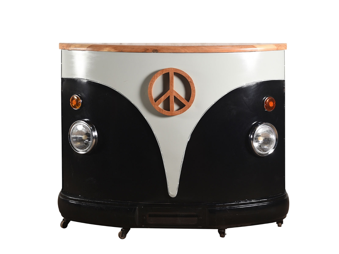 Signes Grimalt - Mueble Bar | Botellero Madera - Diseño Autobus - 115x55x155 cm
