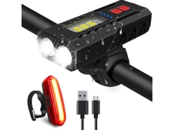 Juego de luces para bicicleta Yizhood, 8 horas, 5 modos, IPX8, color negro