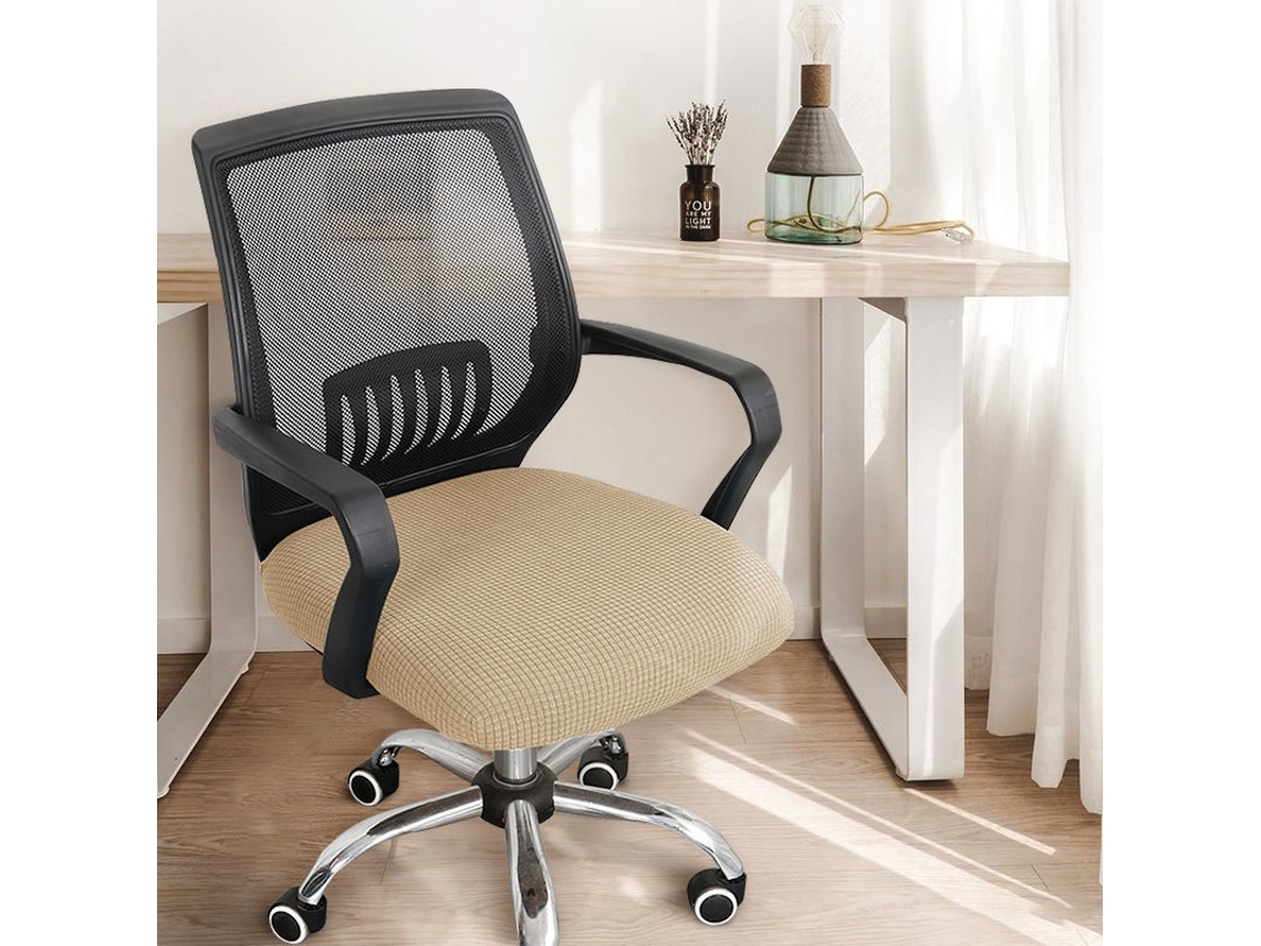 Fundas Elásticas Para Sillas Protectores De Cojines De Asiento Para Sillas De Oficina (caqui) Eifson