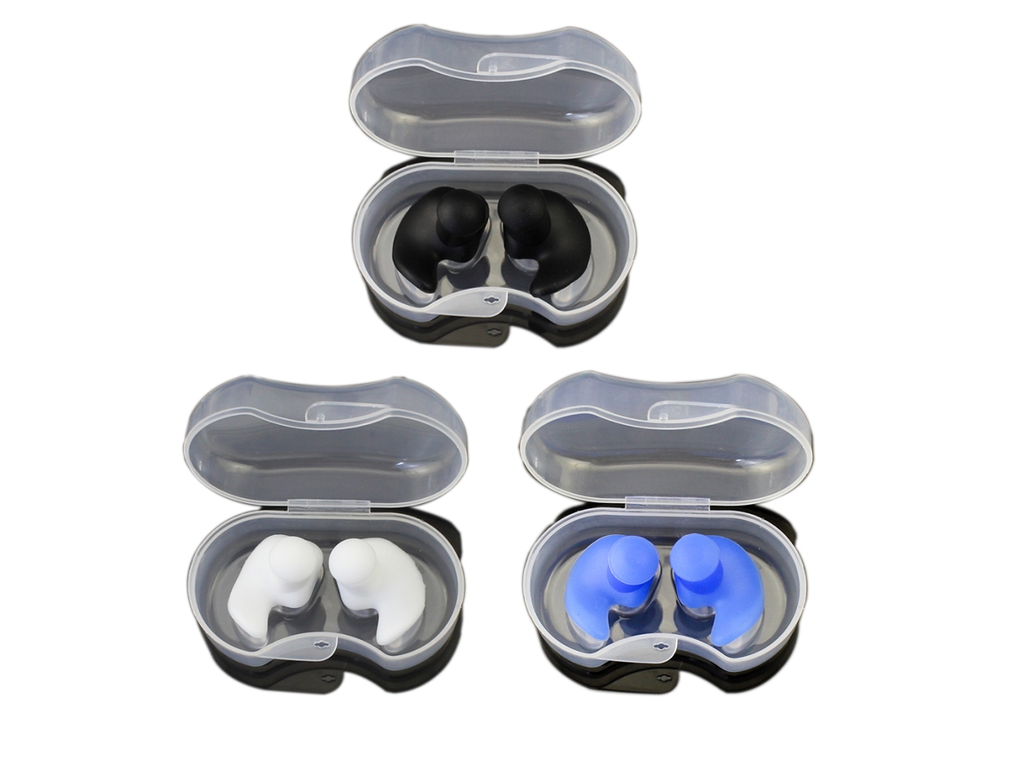 Tapones de silicona para los oídos para natación, protección auditiva para ducha y piscina