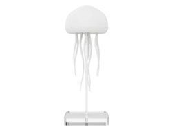 Lámpara inteligente flotante Rosewell con forma de medusa que se activa con el sonido y cambia de color para crear un ambiente creativo.