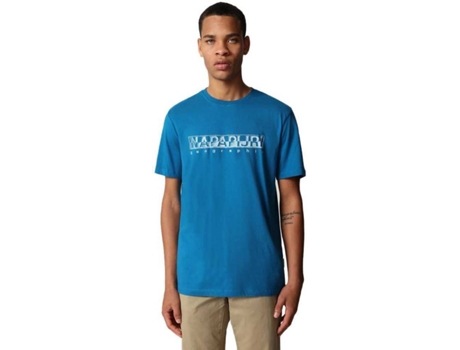 Camiseta de Hombre NAPAPIJRI Sallar Nautica Azul (S)