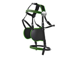 Arnês de Condução de Peitoral Único Hanover Nylon/Pvc Preto Mini Shetlandlexhis