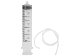 Jeringa De Plástico De 100 Ml Con Catéter Desechable Transparente, De Gran Diámetro.