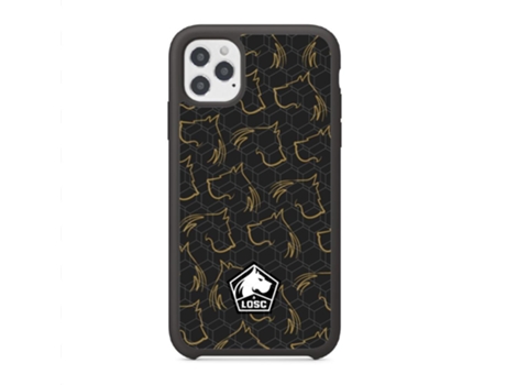 Funda Móvil Oficial Lille Fc para iPhone 12 Pro PHONECASES3D Piel Sintética Negro