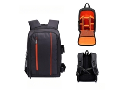 Mochila para cámara de gran capacidad, impermeable y resistente al desgaste, Cuich (pequeña, naranja)