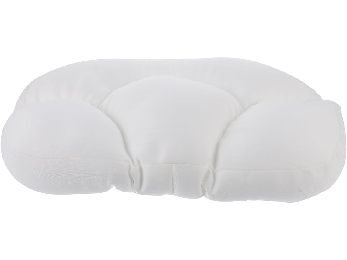 Almohada Cervical Y Lumbar Ergonómica Blanca Con Relleno De Partículas, Cojín De Soporte Para
