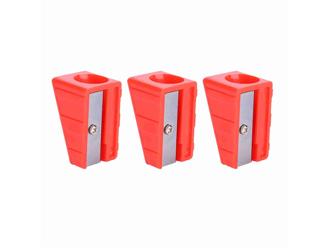 Danu2026-3pcs Herramienta Portátil Mini Para Reparar Puntas De Billar: Trimmer, Shaper, Tapper (rojo)