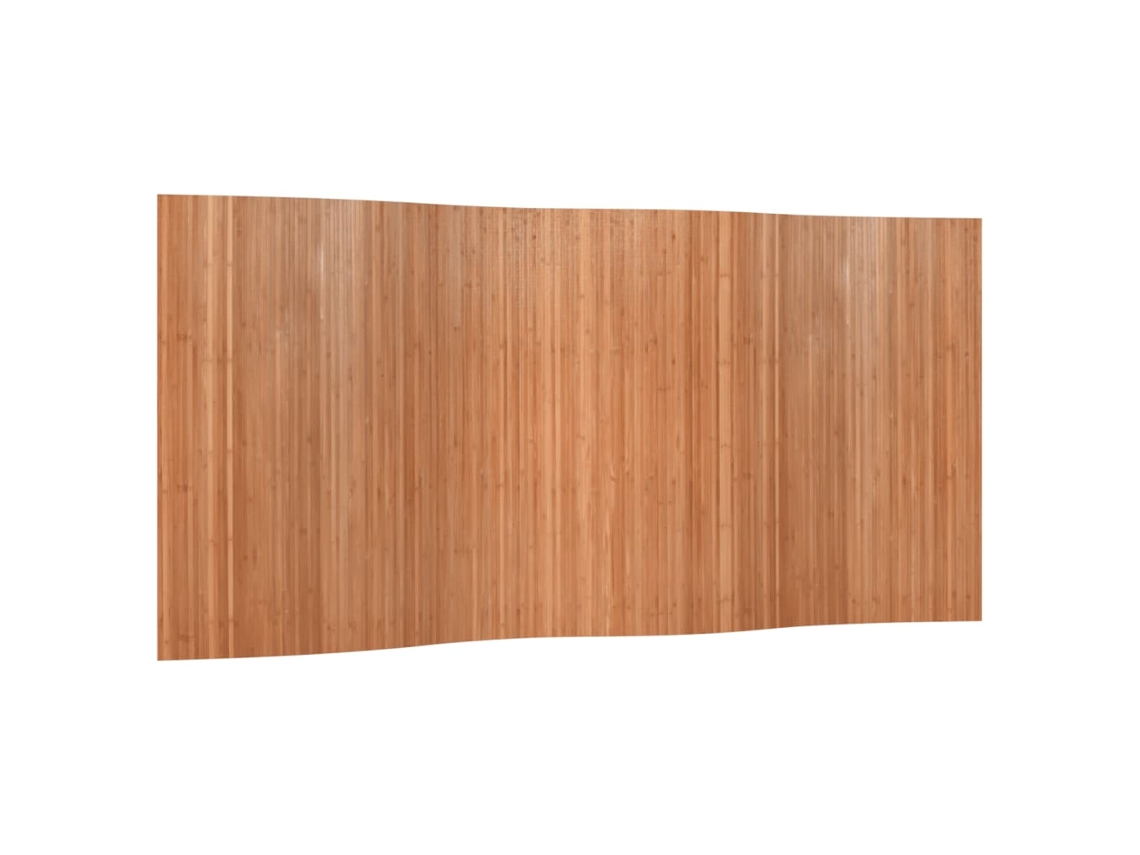Biombo separador de ambientes 165 x 400 cm Bambú marrón claro Dec031155