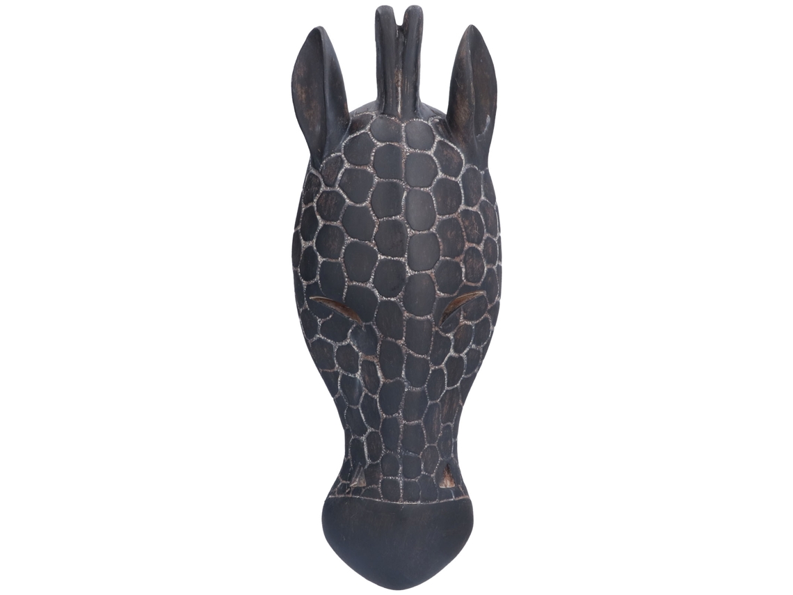 Escultura de pared decorativa innovadora y duradera con forma de cabeza de ciervo.