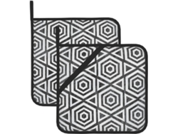 Especificaciones: Juego De 2 Agarraderas, Una Con Bolsillo Y Otra Sin Él. Dimensiones: