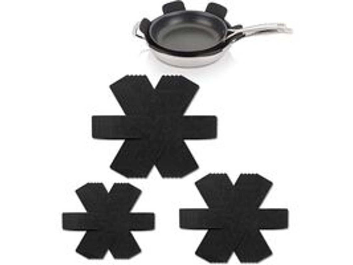 Protectores De Fieltro Para Ollas, 15 Piezas En 3 Tamaños Para Evitar Arañazos (negro)