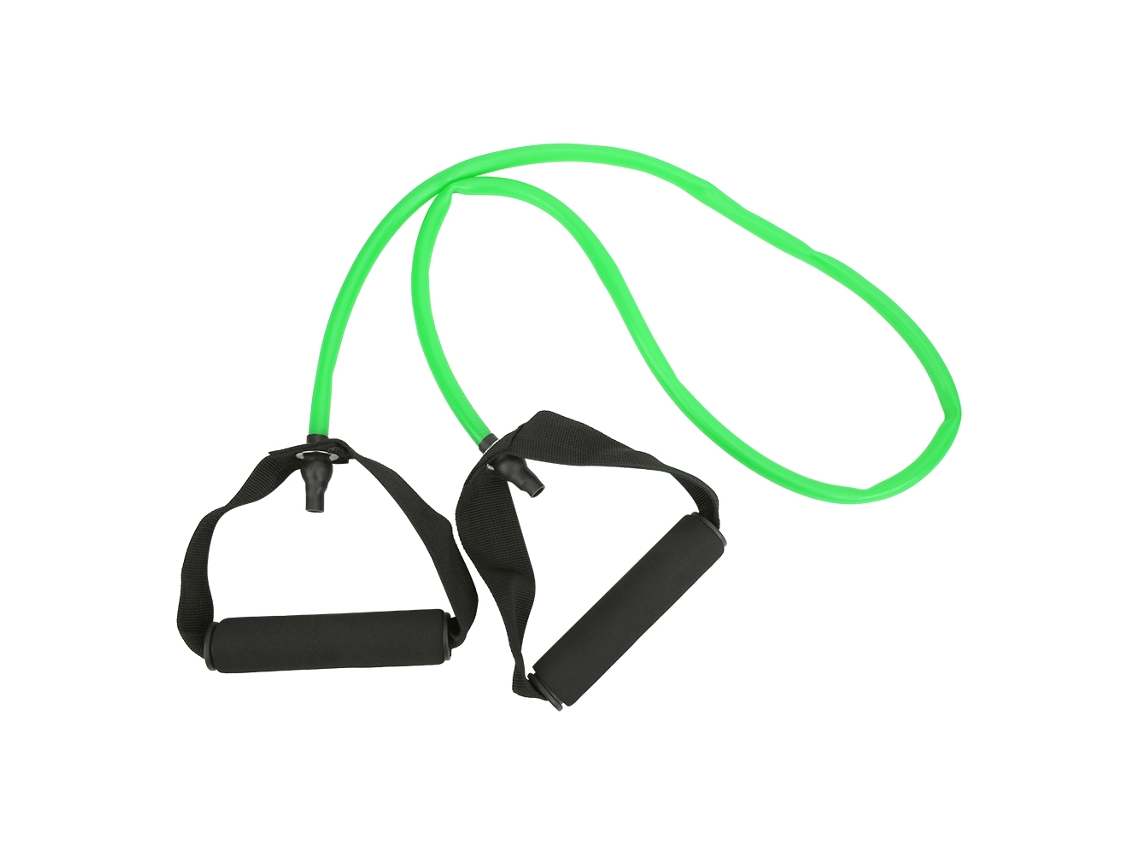 Cinturón elástico de látex para yoga, fortalecimiento del pecho, pérdida de peso y entrenamiento multifuncional, color verde.