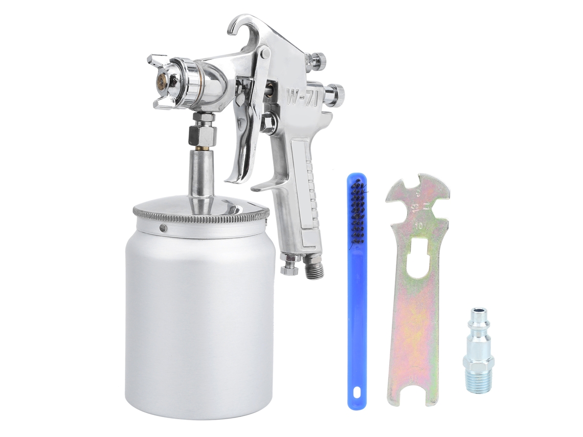 Kit De Pistola De Pintura W-71 De 600 Cc Y 1,8 Mm Para Paredes, Coches Y Puertas, Estilo Europeo, 0,25-0,35 Mpa