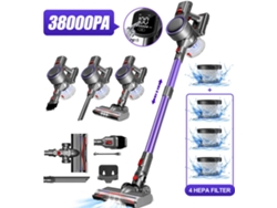 Aspirador Vertical 38000Pa 500W (30V, Autonomía de 50 Minutos, 1300ml) con Pantalla LED Integrada