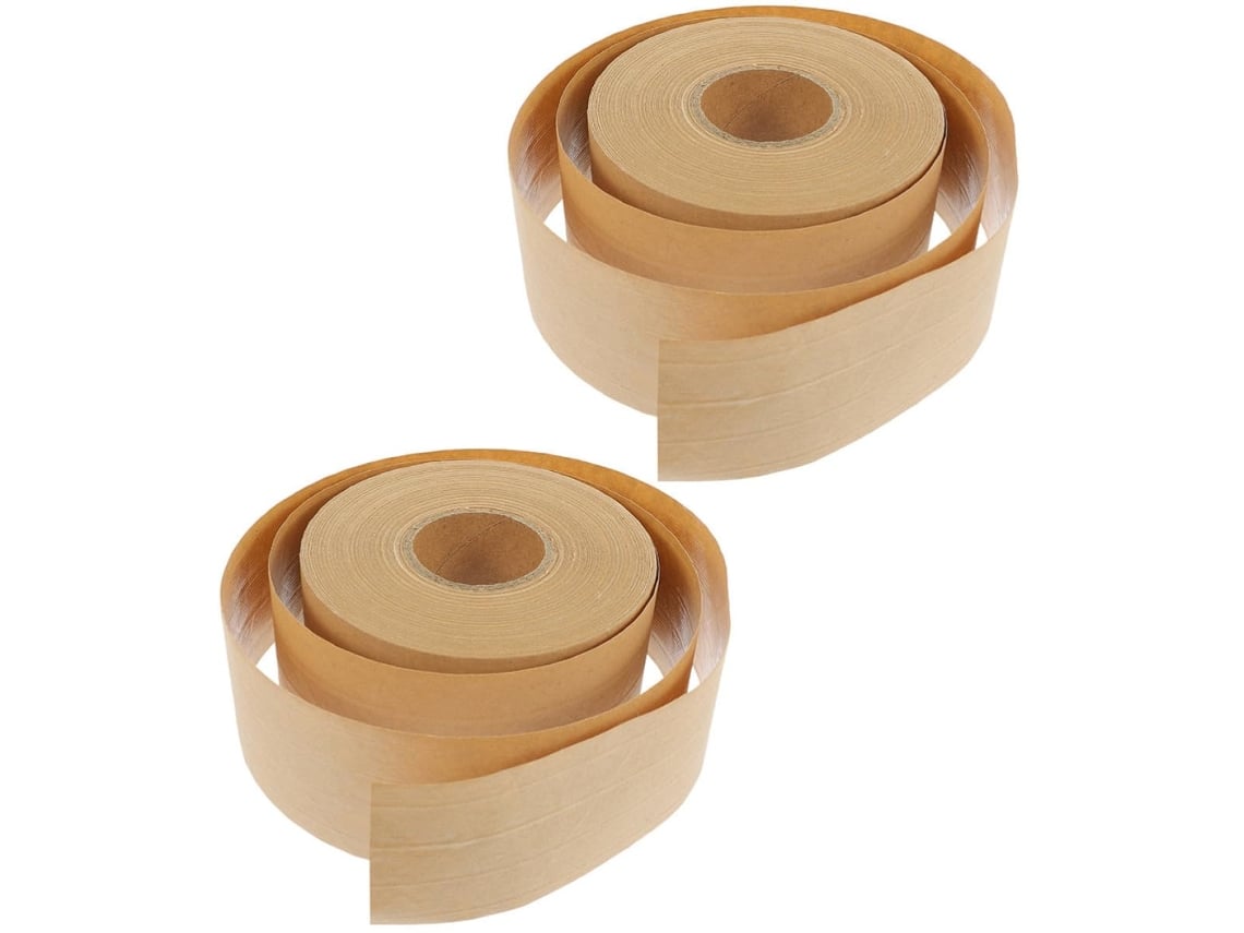 Fita Adesiva De Papel, 2 Rolos, Para Embalagem E Fixação, Adesão.