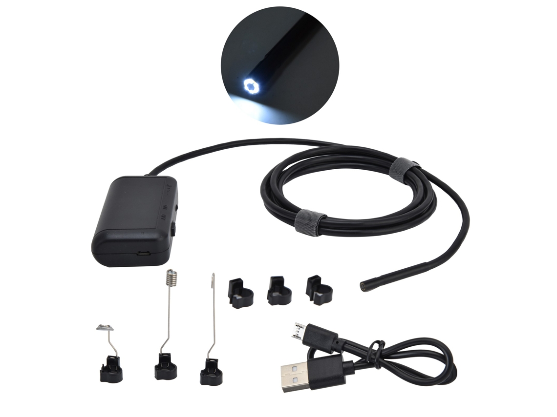 Rebe-endoscopio Inalámbrico Wifi 5.5mm 6led Hd Cámara De Inspección Impermeable Ip67 Serpiente Para Industria Y Reparación