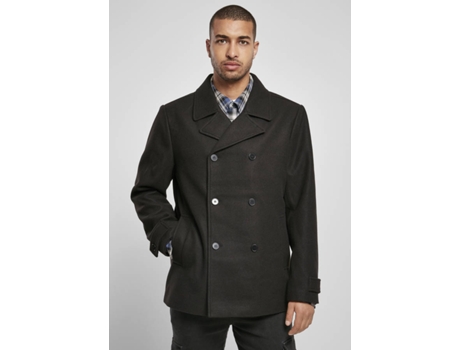 Abrigo Clásico URBAN CLASSICS Pea Coat URBAN CLASSICS (Negro - M)