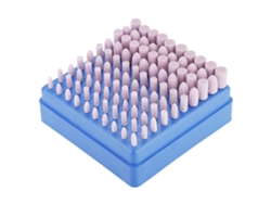 Juego De 100 Cabezales De Mandrinar Cilíndricos/proyectiles De Cerámica Con Vástago De 3 Mm Para Herramientas Rotativas.