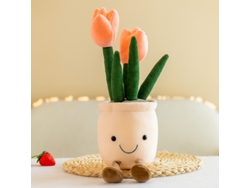 Simulación de plantas de flores, muñecas, peluches, muñecos de trapo para dormitorio