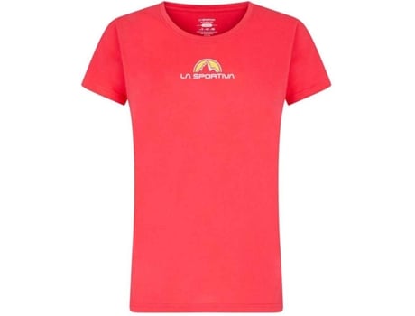 Camiseta de Mujer LA SPORTIVA Brand Montaña Algodón Rojo (S)