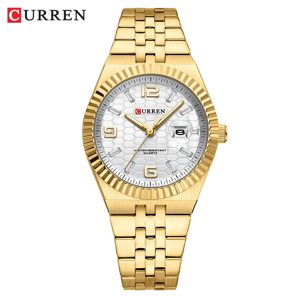 Reloj De Mujer, Acero Inoxidable, Resistente Al Agua, Visualización Automática De Fecha.