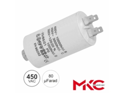 Condensador De Arranque De 80uf 450v Con Terminales Faston