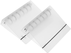 Carpeta transparente A5 con 6 anillas, PP, ideal para oficina, paquete de 2 unidades, Gokoco