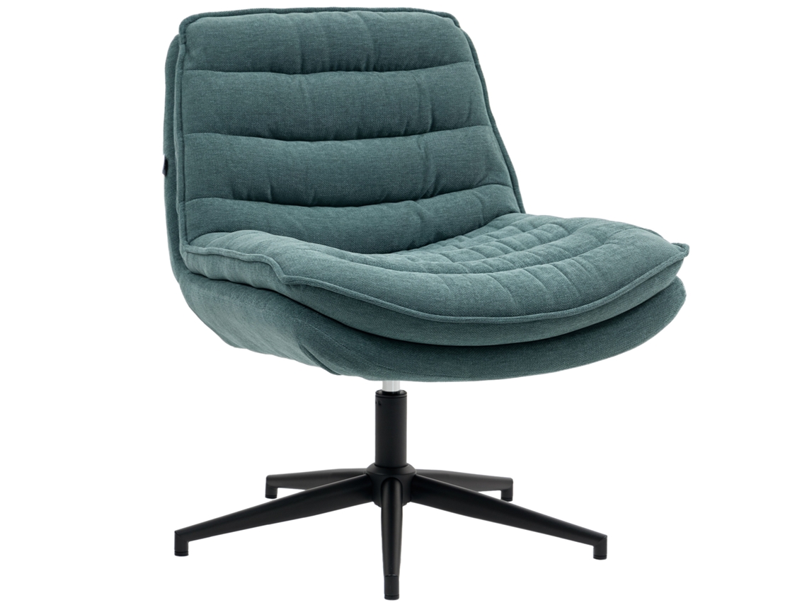 Silla Oficina Giratoria Asiento Ancho Tapizada Verde Oscuro