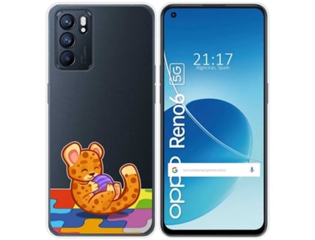Carcasa Oppo Reno 6 5G TUMUNDOSMARTPHONE Dibujos Transparente