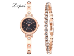 Reloj De Cuarzo Para Mujer Con Brazalete De Aleación Y Diamantes De Imitación, Estilo Moderno Y Lujoso.