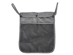 Organizador Multifuncional Para Cochecito De Bebé, Bolsa Colgante, Lino Gris, Accesorio Práctico