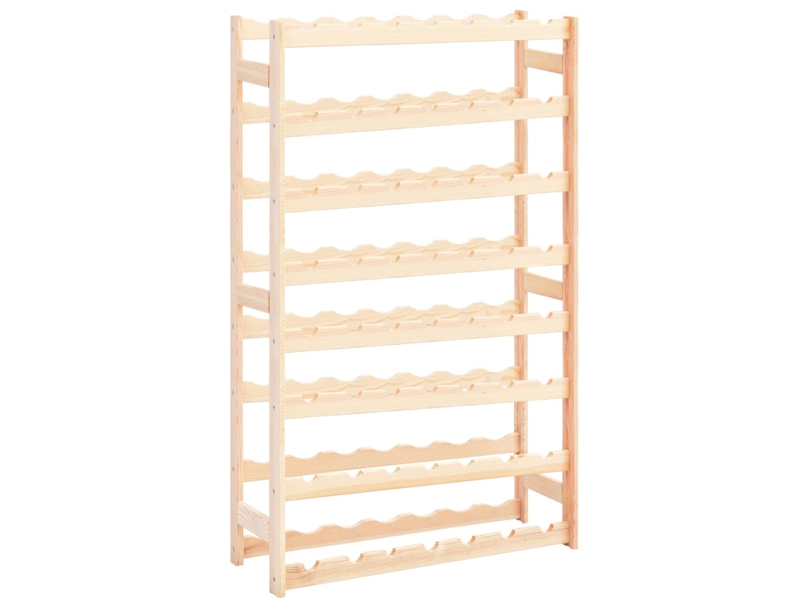 Bodega de vinos para 56 botellas de madera de pino DKD HOME DECOR