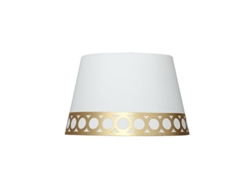 Pantalla Sobremesa Dalia E14 Blanca/oro (ø25x20x15cm)