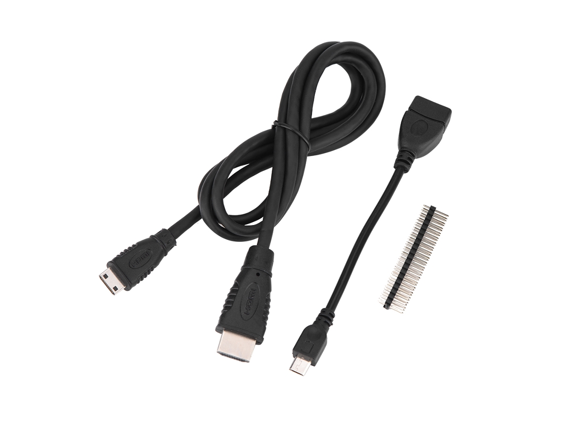 Kit De Adaptador Hdmi 3 En 1, Cabezal De 40 Pines Y Cable Micro Otg Para Raspberry Pi