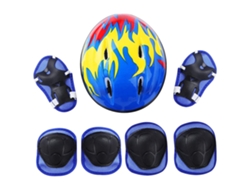 Omni-7 Piezas/set Equipo De Protección Para Niños Con Casco Ajustable Rodilleras Codos Muñequeras Para Patines En Línea