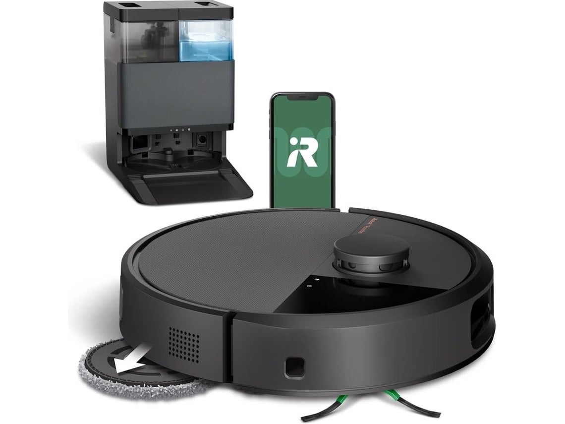 Aspirador Robot IROBOT Roomba Plus 506 Combo + Base Autowash (Autonomía: 180 min - Negro)