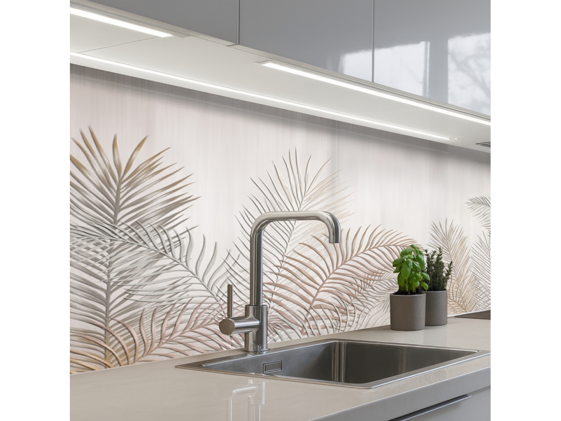 Paneles para salpicadero de cocina - Beige - Botánico - Vintage 150x60 cm