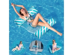 Red Flotante Inflable 4 En 1 Para Piscina, Red Flotante Ultraligera Y Plegable.