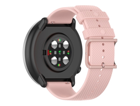 Correa de Silicona textura de punto para Samsung Galaxy Watch 5 40mm/44mm/Watch 5 Pro 45mm/Watch4 40mm/44mm/Watch4 Classic 42mm - color rosa pálido