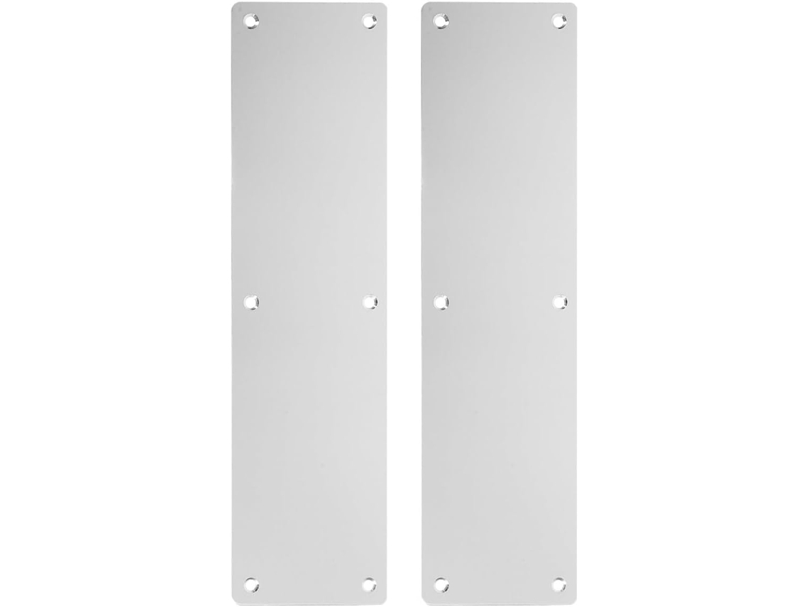 Placas Empuje Tracción Puertas 80x300 Mm Acero Inoxidable