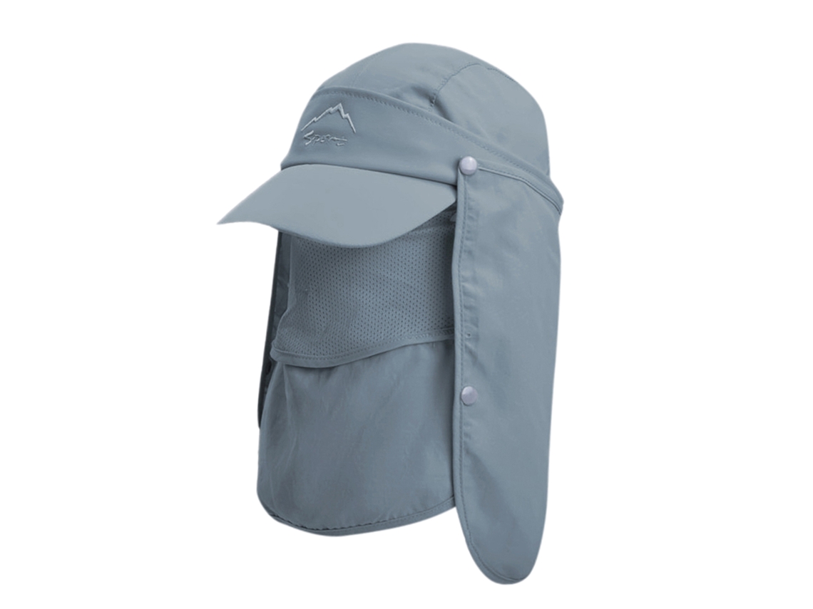 2026-gorra De Sol Unisex Multifuncional Con Cubierta Facial Y Capucha Para Cuello Retirables, 360° Protección Solar Para Pesca Y Escalada