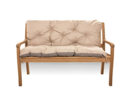 Cojín para banco de jardín 120 x 50 x 40 cm cojín para columpio beige SETGARDEN