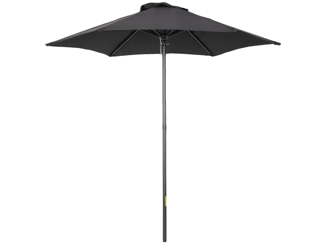 Parasol, diseño de apertura a presión, techo resistente al viento, negro OEM