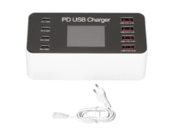 Centro De Carga (8 Puertos Usb-a+usb-c, Carga Rápida Pd 65w)