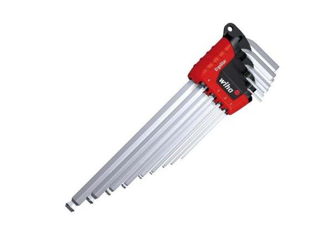 Juego llave allen ergostar 369r 9pz 1,5-2-2,5-3-4-5-6-8-10