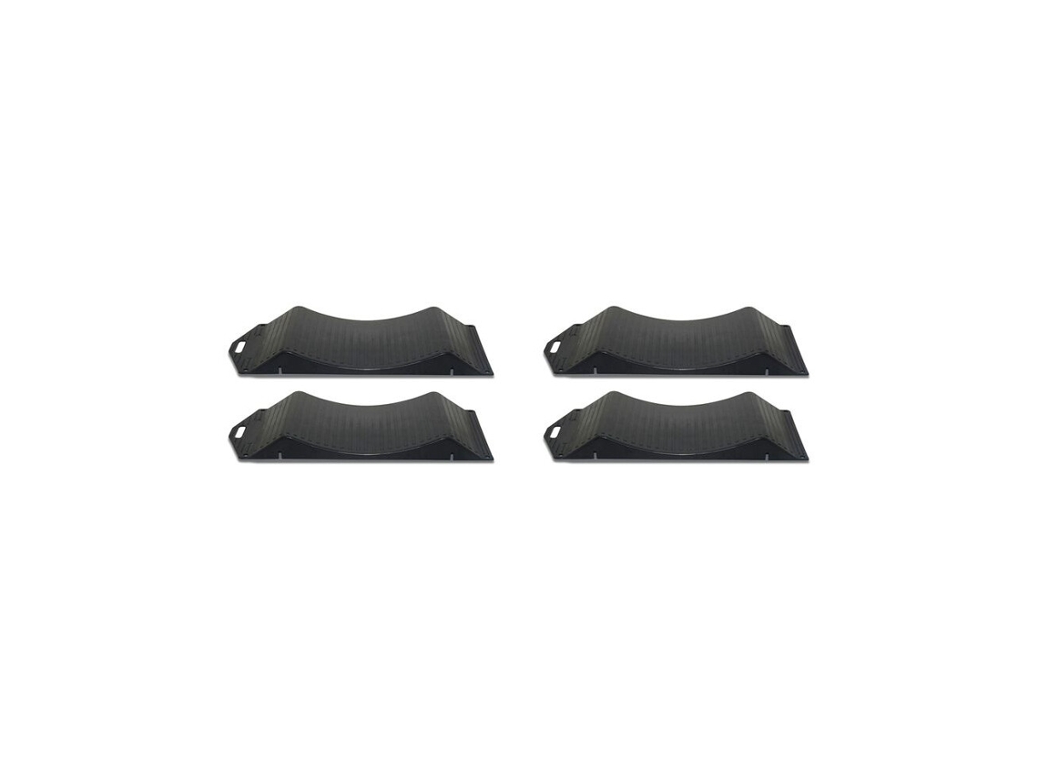 Rampa Protectora De Neumáticos De 4 Piezas Para Coche, Remolque, Dispositivo De Protección De Ruedas, Rampa Curva Antideslizante Para Neumáticos, B