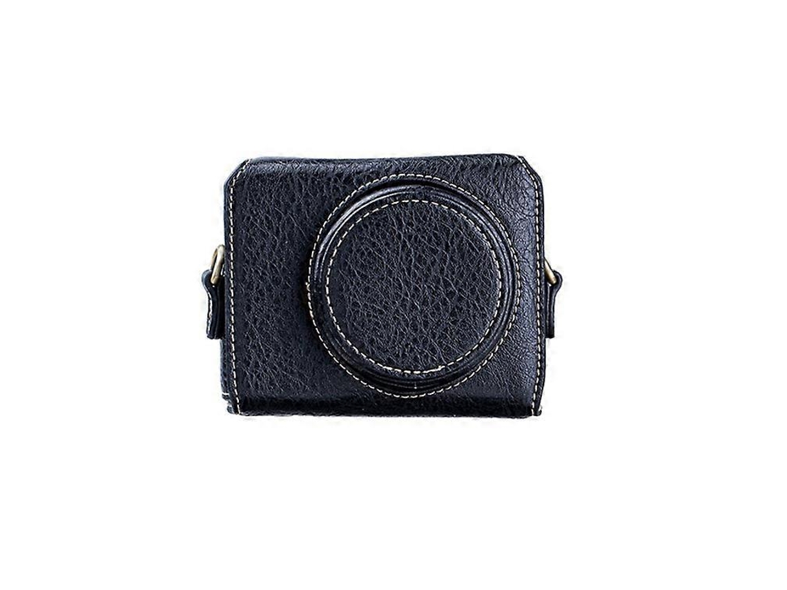 Estuche portátil de cuero sintético para cámara compatible con Sony Zv1, funda protectora extraíble con correa, bolsa de almacenamiento magnética Facpoet
