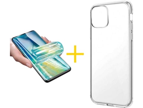 Carcasa + Protector de Pantalla para iPhone 11 Pro ACCETEL Transparente Claro